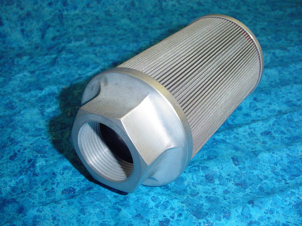 close up of a filter